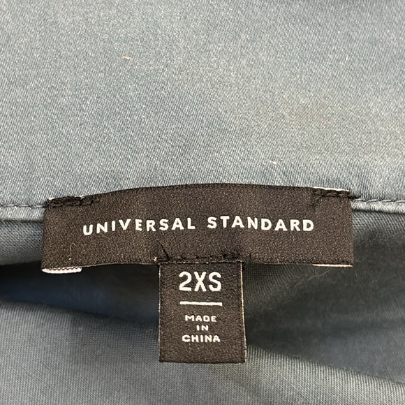 Universal Standard Crossover Collar Dress Teal Sizes 2XS (6 - 8) - Picture 11 of 14